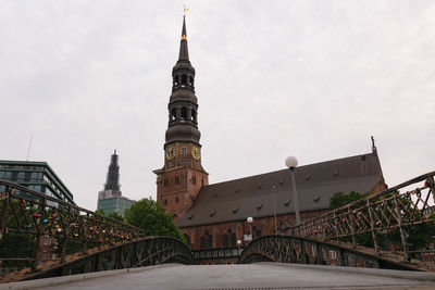 View of historic building against cloudy sky