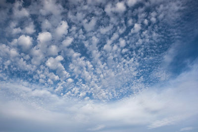 Low angle view of clouds in sky