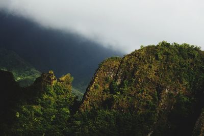 Scenic view of mountain against sky