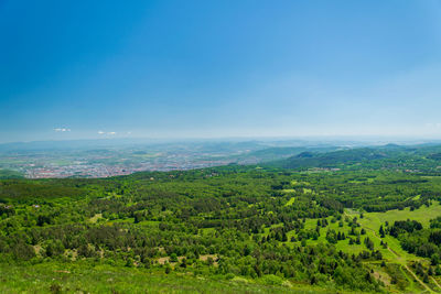 View of the crater of the puy pariou volcano