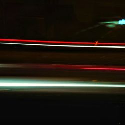 Light trails at night