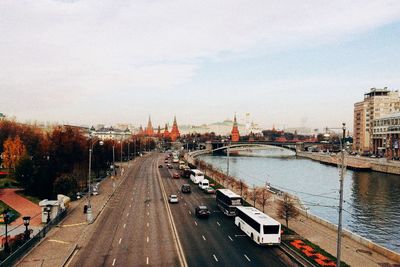 View of city street
