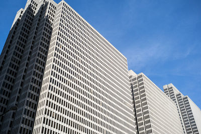 Low angle view of modern building against sky