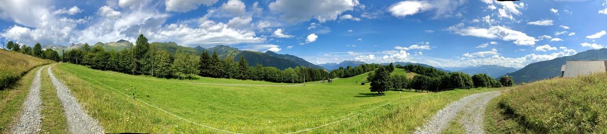 Panoramic view of landscape against sky