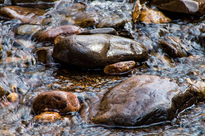 Rocks in sea