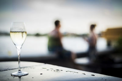 Close-up of beer in water