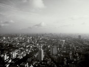 High angle view of cityscape