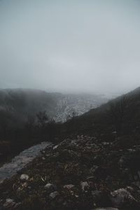 Scenic view of landscape against sky