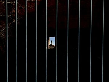 Full frame shot of window on abandoned building