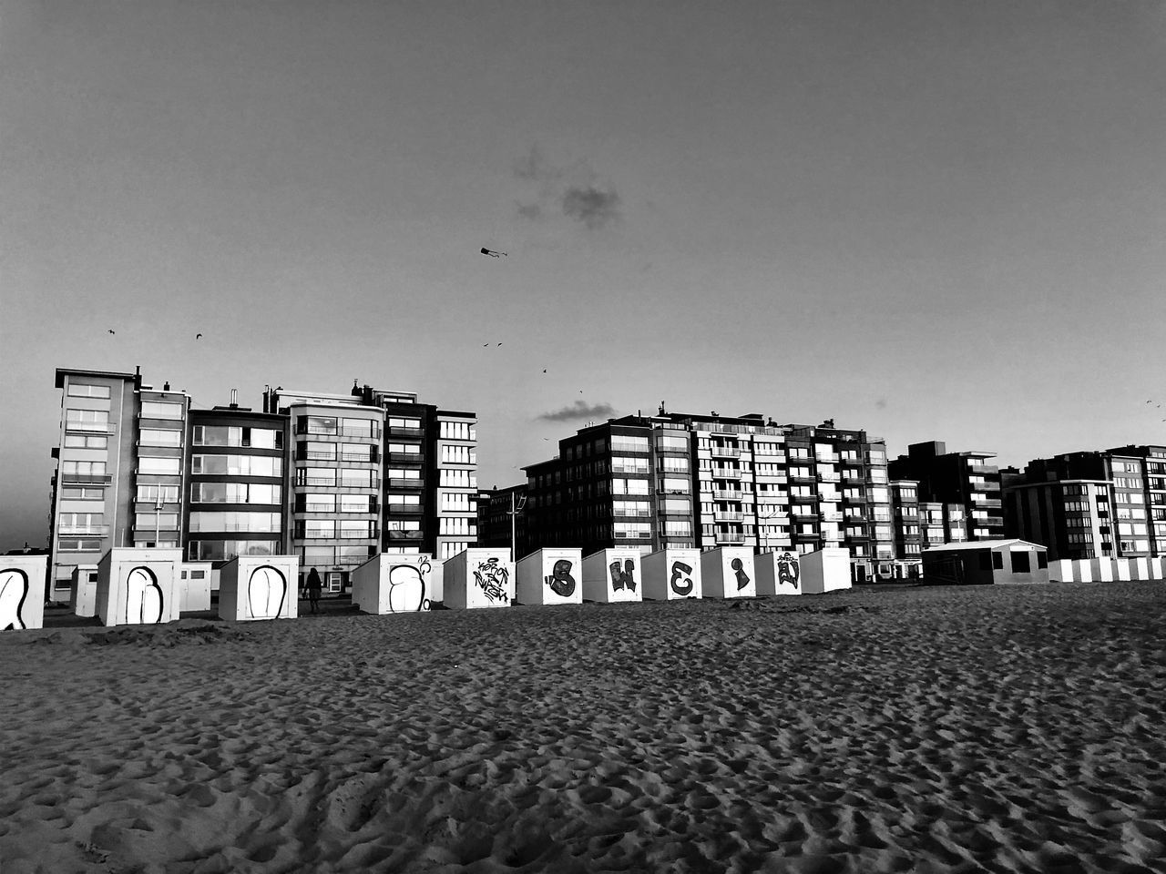 VIEW OF BUILDINGS AGAINST CLEAR SKY