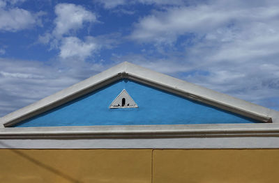 Low angle view of building against sky