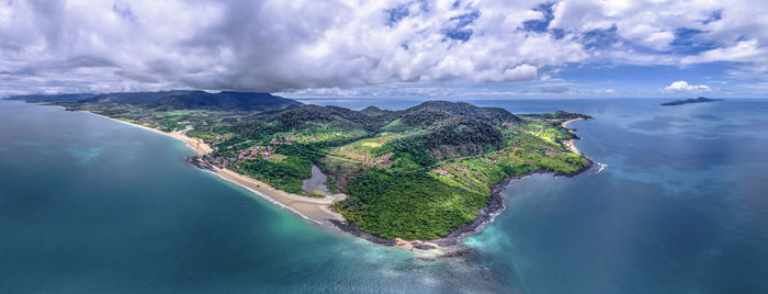 Panoramic view of sea against sky