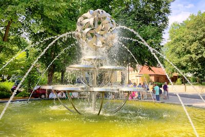 Fountain in park