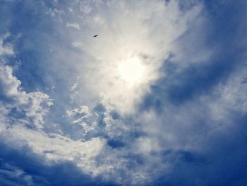 Low angle view of clouds in sky