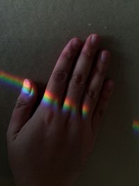 Close-up of human hand