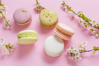 Close-up of cupcakes on table