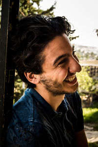 Mid adult man smiling