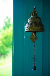 Close-up of door handle