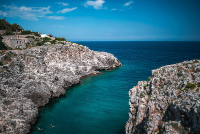 View on the sea in puglia