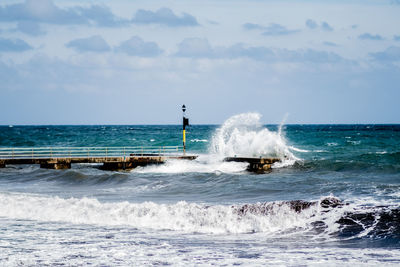 Scenic view of sea against sky