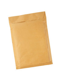 Directly above shot of paper against white background