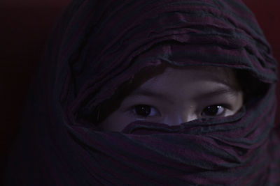 Close-up portrait of a girl