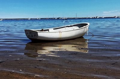 Boats in calm sea