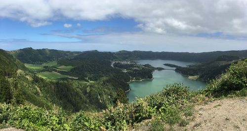 Scenic view of landscape against sky