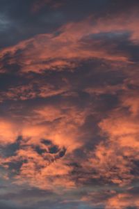 Low angle view of storm clouds in sky