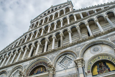 Low angle view of historical building against sky
