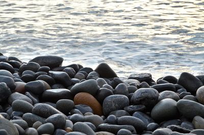Stones at sea shore