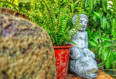 Close-up of buddha statue