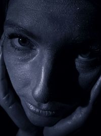 Close-up portrait of young woman