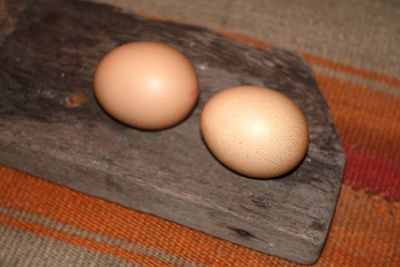 Close-up of food on table