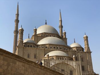 Low angle view of cathedral against clear sky