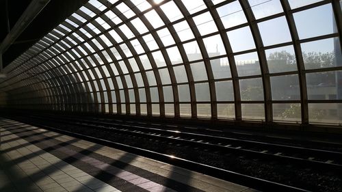Railroad station platform