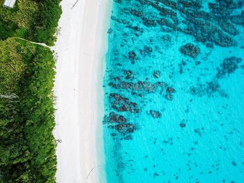 Drone picture in zamami-jima, okinawa, japan 