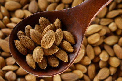 Close-up of almonds