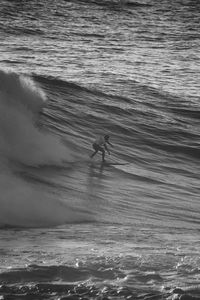 Man surfing in sea