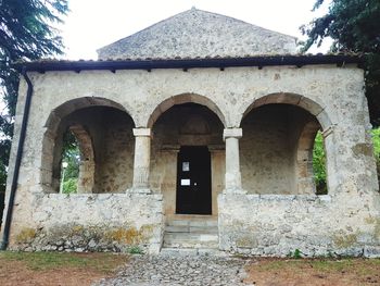 Low angle view of old building