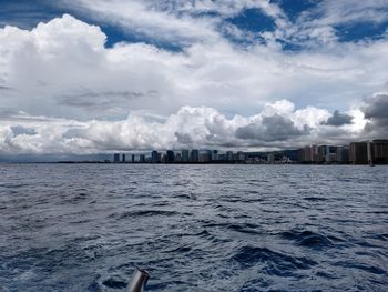 Scenic view of sea against sky