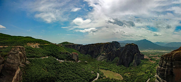 Panoramic view of landscape against sky