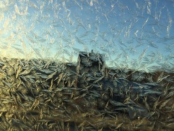 Full frame shot of glass window