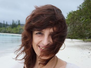 Portrait of smiling young woman