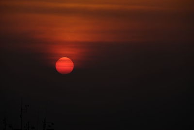 Scenic view of sky during sunset