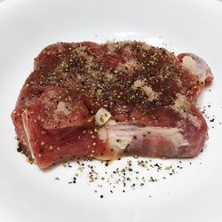 Close-up of food on white background