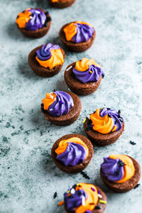 Close-up of gingerbread cookies on table