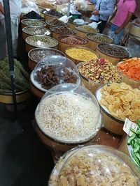Full frame shot of food for sale
