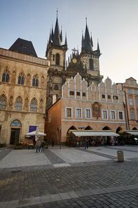 View of historic building in city