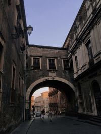 Low angle view of historical building